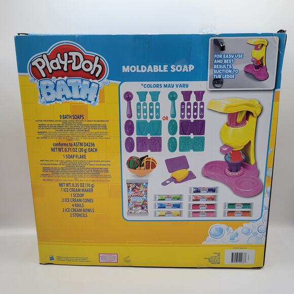 NEW 22pc Play-Doh Bath Modable Soap Sweet Shop Bath Factory Kit - Picture 2 of 4